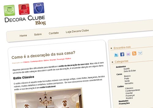 Blog de Decoração: Decora Clube