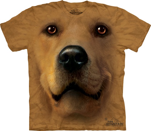 Camiseta com cara de cachorro - Golden